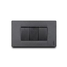 Interruptor triple - premiun - negro