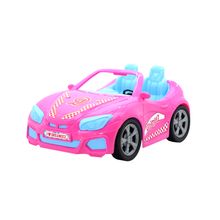 Muneca de moda con coche convertible