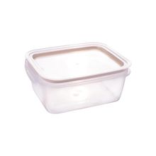 Recipiente traba mas rectangular 1.3l beige
