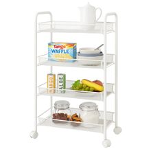 Carrito multiuso 4 niveles blanco