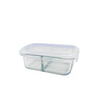 Contenedor de vidrio con division 980ml
