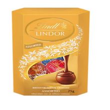 LINDT LINDOR BOMBON SURTIDO CAJADA 75G