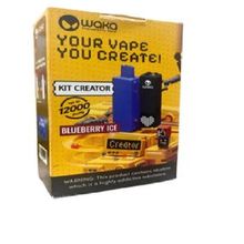VAPE WAKA KIT 12000 PUFF CREATOR DISPOSITIVO+BLUEBERRY ICE