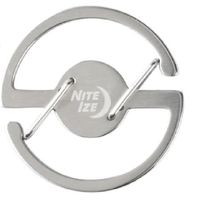 MOSQUETON CIRCULAR DOBLE PLATEADO