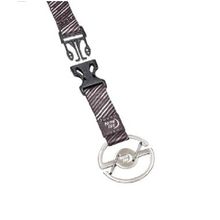 MOSQUETON CIRCULAR DOBLE PLATEADO CON AGARRADOR