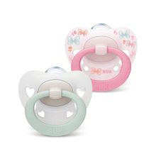 Chupete x2 0-6m signature rosado