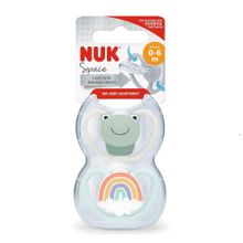 Chupete Space x2 ranita y arco iris 0-6m