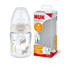 Biberon 0-6m 150ml first choice+ animales