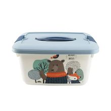 Caja Organizadora De Animales Azul  5,2L Baby Nordico