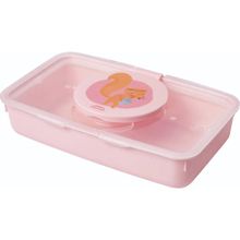 Porta toallitas humedas rosa 530ml