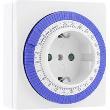 Temporizador diario Q-Link pin fijo cuadrado blanco