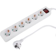 Toma Q-Link 6w schu 3x1,5 1,5m interruptor blanco