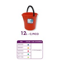 Balde con pico 12l la papelera surtido