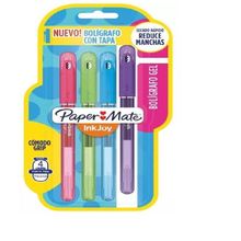 JUEGO BOLIGRAFO GEL INK JOY X4 FUN PAPERMATE