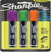 JUEGO MARCADORES SHARPIE X3 PARA PIZARRA NEGRA CHALK SECONDAY