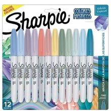 JUEGO MARCADORES SHARPIE X12 COLORES MISTICOS