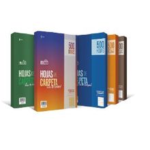 HOJAS CARPETA BLANCO 3 PERF 500H LIDER