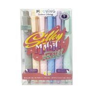 JUEGO BOLIGRAFO GEL MOOVING RETRACTIL X6