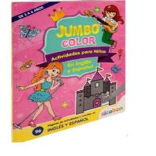 LIBRO PARA COLOREAR JUMBO COLOR NINAS NIVEL EDAD 3-6