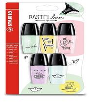 RESALTADOR, BOSS MINI, PUNTA BISELADA 2,0-0 MM, COLORES PASTEL, ESTUCHE X5 UND COLORES SURTIDOS