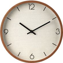 Reloj de pared decorativo borde madera melanie 30cm