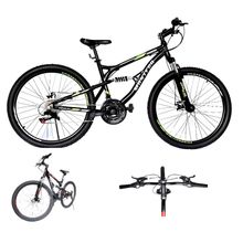 Bicicleta 27.5 dob. suspension surt.x2 Verde/Rojo