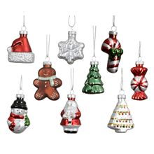 Figuras de cristal con cinta 9pzas