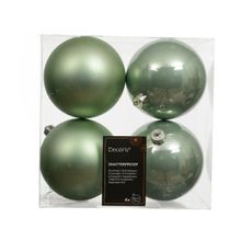 Set de 4 esferas verde agua d.10cm