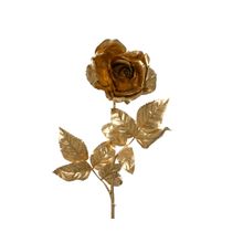 Rosa dorada c/purpurina