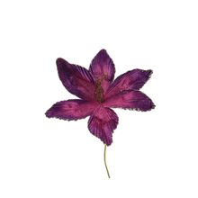 Flor morada metalizada