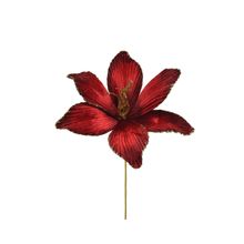 Flor roja metalizada