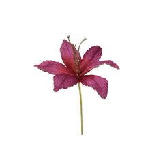 Flor rosa metalizada