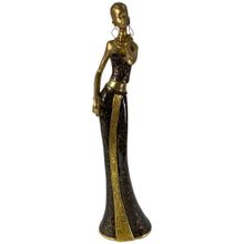 Dama decorativa tessa dorada 42.5cm