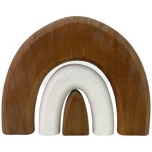 Figura decorativa arcoiris madera 15cm