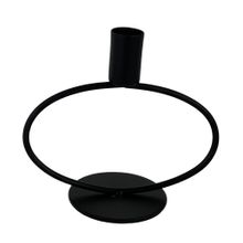 Portavela june negro 13.5cm