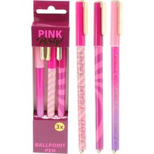 Set 3 boligrafos Pink power