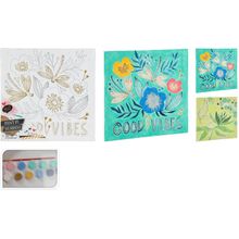 Set de pintura c/lienzo 25cm