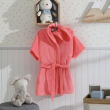 Bata de bano infantil rosa pp
