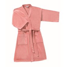 Bata de bano adulto m rosa pastel comfort