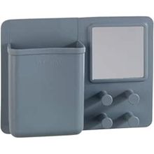 Organizador con espejo y gancho gris am