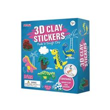 Set de pegatinas de arcilla 3D dinosaurios