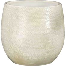 Maceta decorativa Porto blanca 23x22cm