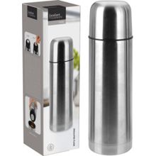 Termo de acero inox plateado