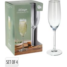 Set de copas champagne 210ml 4pzas