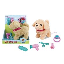 Set perrito a baterias veterinario 10 pzas 13x11x14cm