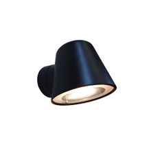 Lamp.pared exterior 1xgu10-7w negro