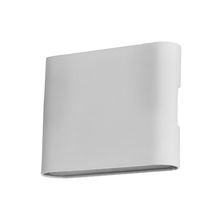 Lampara de pared exterior blanca led 6w 30k