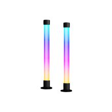 Kit de 2pcs de lampara de mesa led negra rgb ritmica