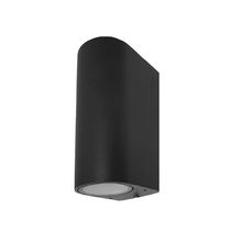 Lampara de pared exterior negra led 6w 30k