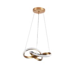 Lampara colgante led dorada 28w cct